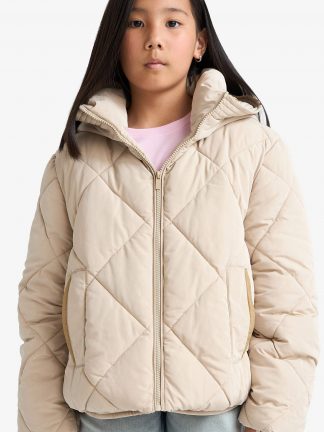 کاپشن دخترانه بژ دفکتو