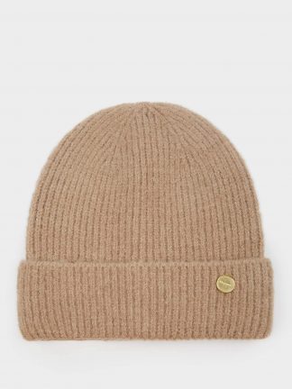 کلاه بافت زنانه بژ دفکتو