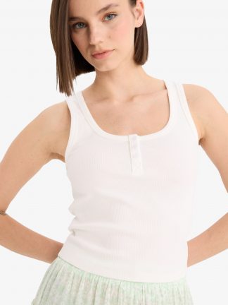 تاپ زنانه سفید دفکتو