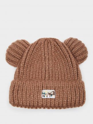 کلاه بافت نوزاد پسر قهوه ای دفکتو