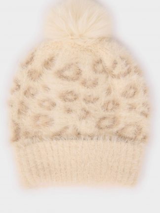 کلاه بافت نوزاد دختر بژ دفکتو