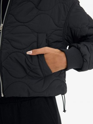 کاپشن زنانه مشکی دفکتو