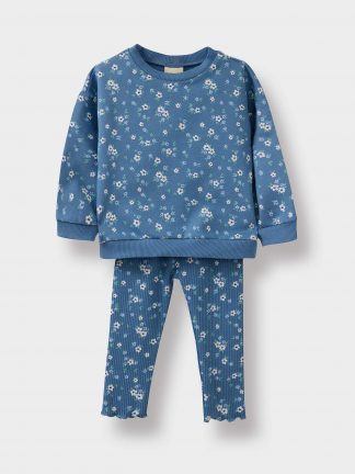 ست لباس نوزاد دختر آبی دفکتو