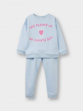 ست لباس نوزاد دختر آبی روشن دفکتو