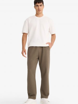 شلوار راحتی مردانه خاکی دفکتو