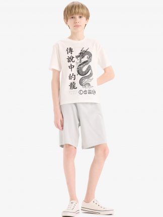 ست لباس راحتی پسرانه سفید دفکتو