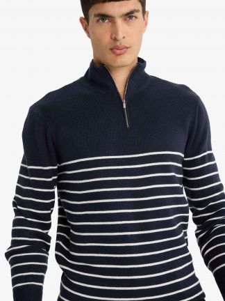 پلیور مردانه سرمه ای دفکتو