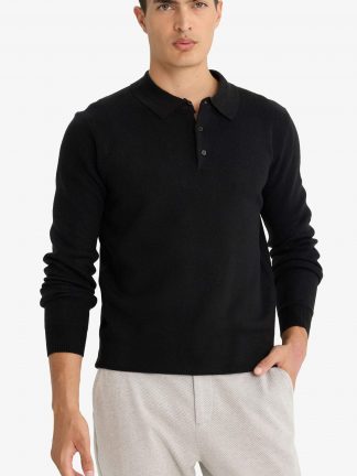 پلیور مردانه مشکی دفکتو