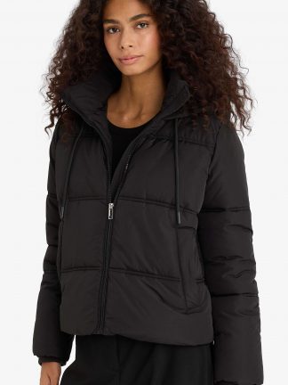 کاپشن زنانه مشکی دفکتو