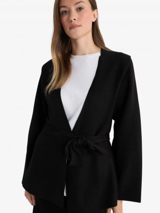 ژاکت زنانه مشکی دفکتو