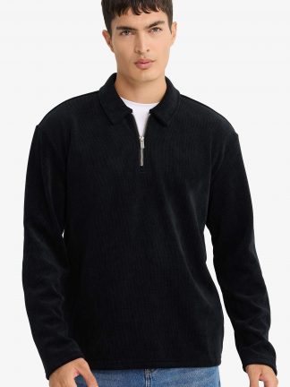 سویشرت مردانه مشکی دفکتو