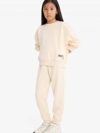 لباس راحتی دخترانه طوسی روشن دفکتو