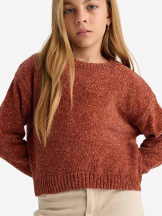 پلیور دخترانه قهوه ای دفکتو