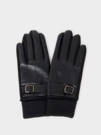 دستکش زنانه مشکی دفکتو