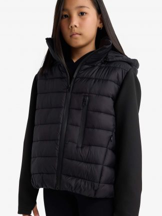 کاپشن دخترانه مشکی دفکتو