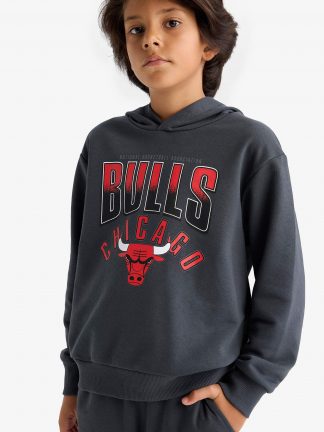 هودی پسرانه خاکستری تیره دفکتو