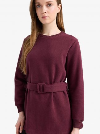 تونیک زنانه زرشکی دفکتو