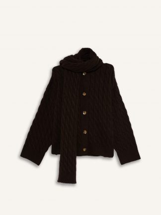 ژاکت زنانه قهوه ای دفکتو