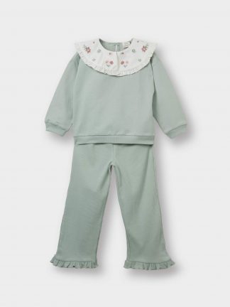 ست لباس نوزاد دختر نعنایی دفکتو