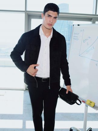 کیف مردانه مشکی دفکتو