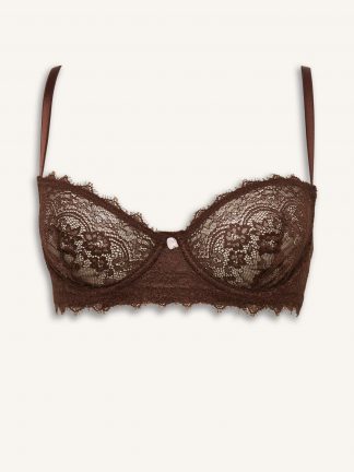 سوتین زنانه قهوه ای دفکتو