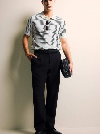 شلوار پارچه ای مردانه مشکی دفکتو