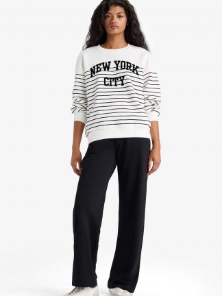 شلوار راحتی زنانه مشکی دفکتو