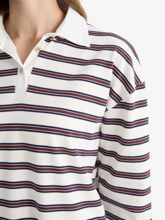 پولوشرت زنانه زرشکی دفکتو