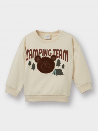 سویشرت نوزاد پسر بژ دفکتو