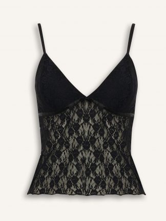 تاپ زنانه مشکی دفکتو