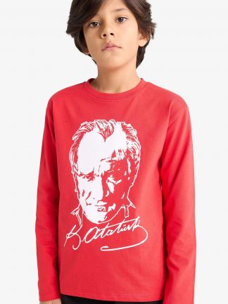 تی شرت پسرانه قرمز دفکتو