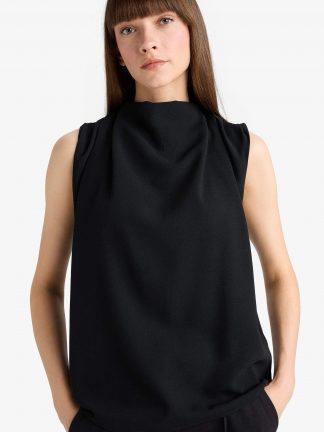 تاپ زنانه مشکی دفکتو