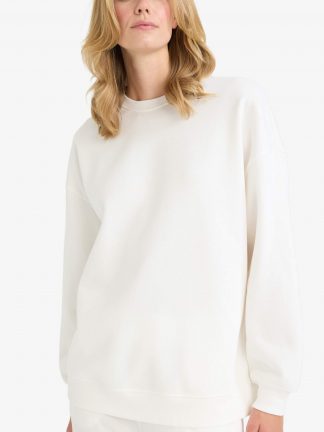 سویشرت زنانه بژ دفکتو