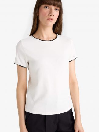 تیشرت زنانه بژ دفکتو