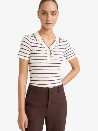 پولوشرت زنانه بژ دفکتو