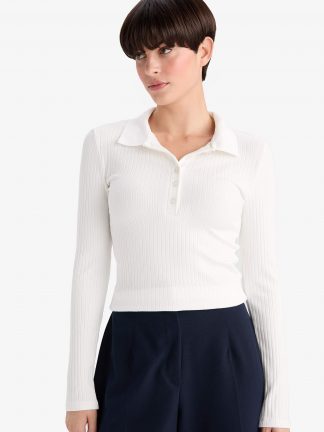 پولوشرت زنانه بژ دفکتو