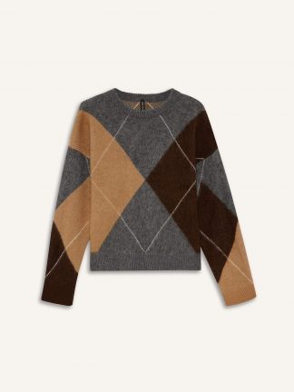 پلیور زنانه خاکستری تیره دفکتو