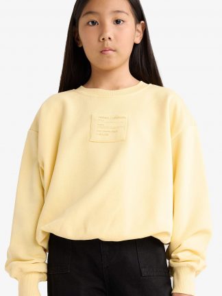 سویشرت دخترانه زرد دفکتو