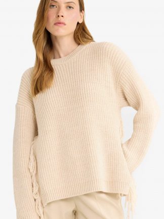 پلیور زنانه بژ دفکتو