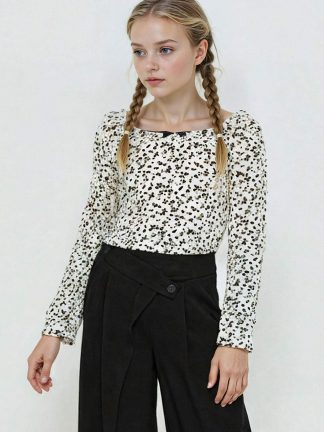 بلوز دخترانه بژ دفکتو