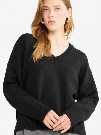 پلیور زنانه مشکی دفکتو