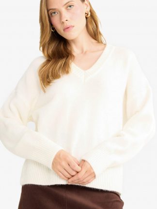 پلیور زنانه بژ دفکتو