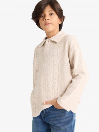 پولوشرت پسرانه بژ دفکتو