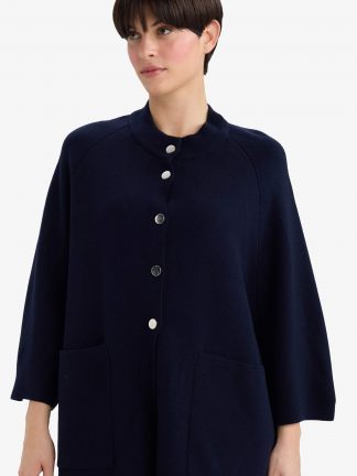 ژاکت زنانه سرمه ای دفکتو