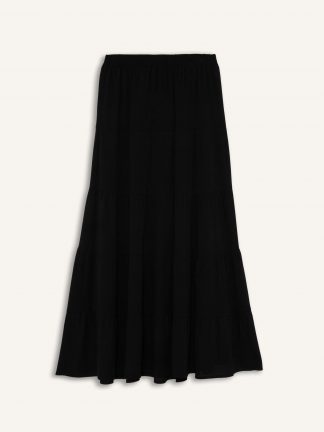 دامن ماکسی زنانه مشکی دفکتو