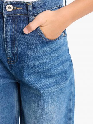 شلوار جین پسرانه نعنایی (فرعی) (مادر:آبی) دفکتو