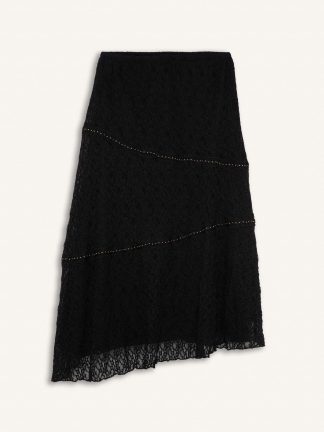 دامن میدی زنانه مشکی دفکتو