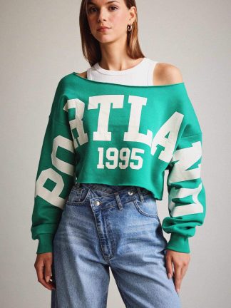 سویشرت زنانه خاکی دفکتو