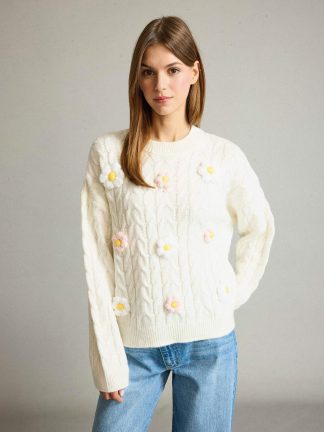 پلیور زنانه بژ دفکتو