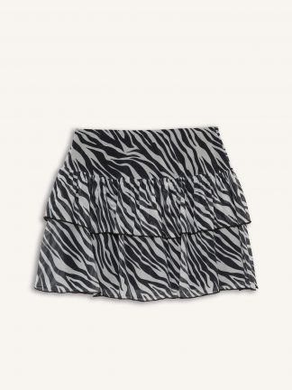 دامن کوتاه زنانه مشکی دفکتو